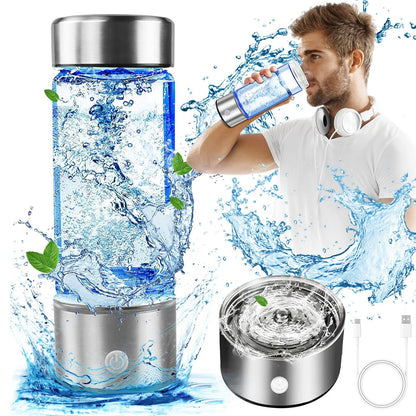 {{ Hydrogen Generator Water Bottle 400ml}} {{electrolysis bottle}} {{ h2opureboost}} {{ silver }} agua {{ Hydrogen Generator Water Bottle 1.5L}}